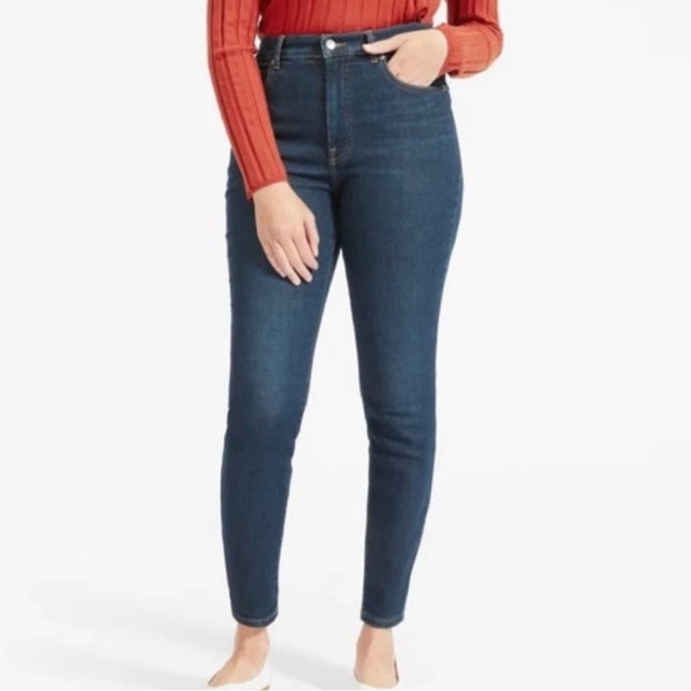 Everlane High Rise Skinny Jeans 25 Regular Blue